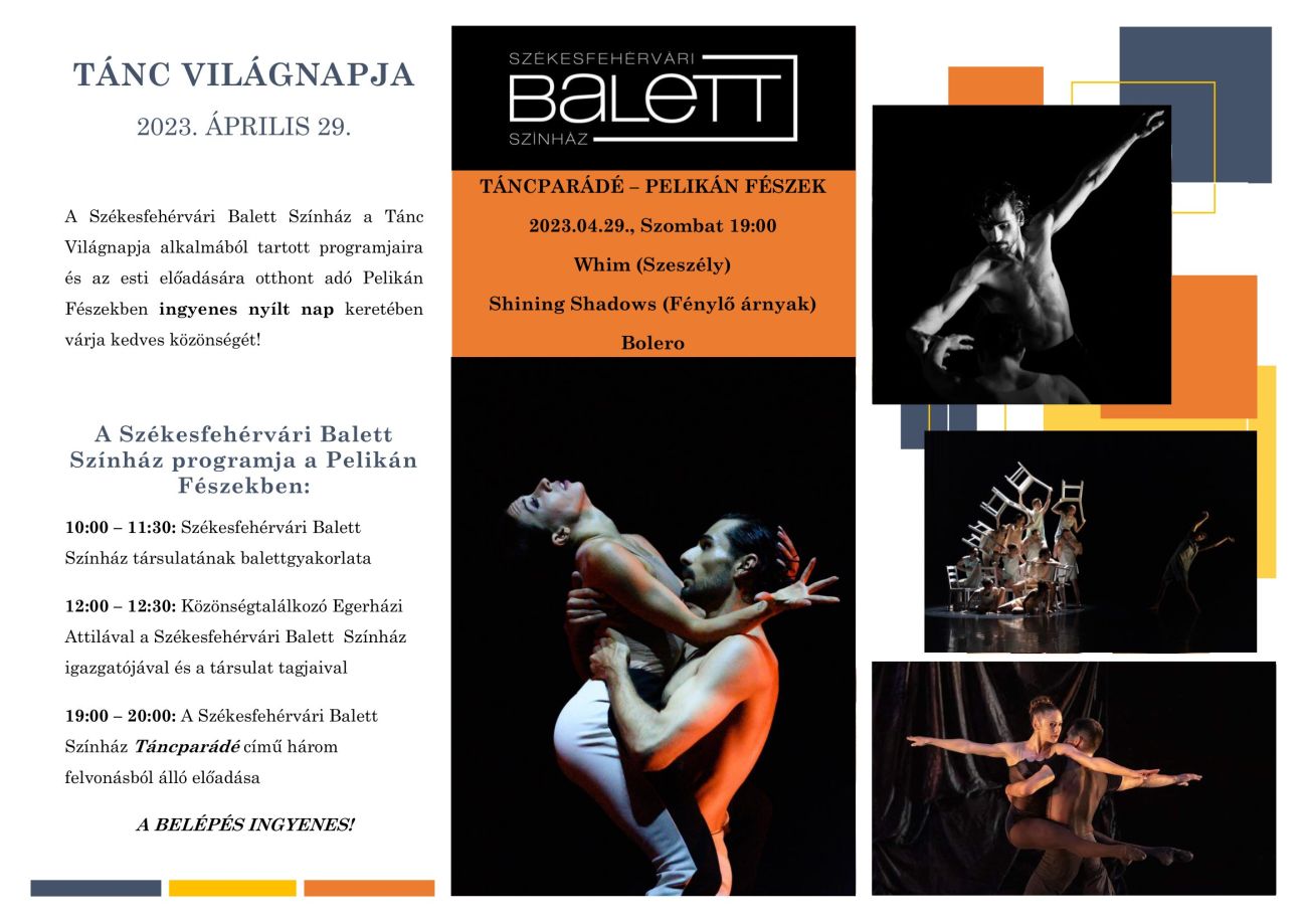 A Székesfehérvári Balett Színház nyílt napja és Táncparádé című estje lesz szombaton